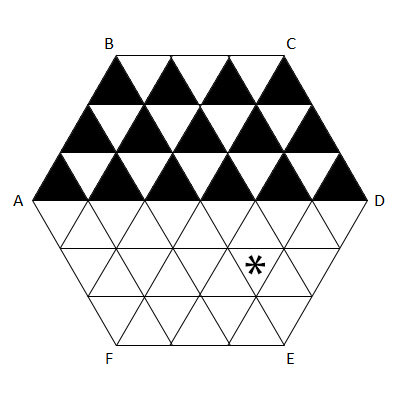 hexagonal table